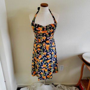 Pineapple Halter Dress
